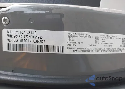 2022 Chrysler Pacifica Hybrid Touring L from USA, damaged, VIN 2C4RC1L72NR161265